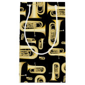 Tuba Musician Band Teacher Medium Gift Bag Klein Cadeauzakje (Voorkant)