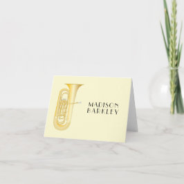 Tuba Musician Band Teacher Note Card Notitiekaartje