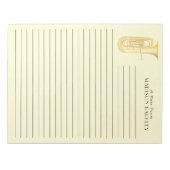 Tuba Musician Band Teacher Notepad Notitieblok (Voorkant)