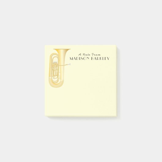 Tuba Musician Band Teacher Post-it Notes (Voorkant)