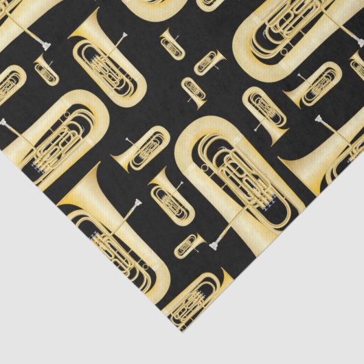 Tuba Musician Band Teacher Tissue Paper Tissuepapier (Detail)