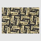 Tuba Musician Band Teacher Tissue Paper Tissuepapier (Voorkant)