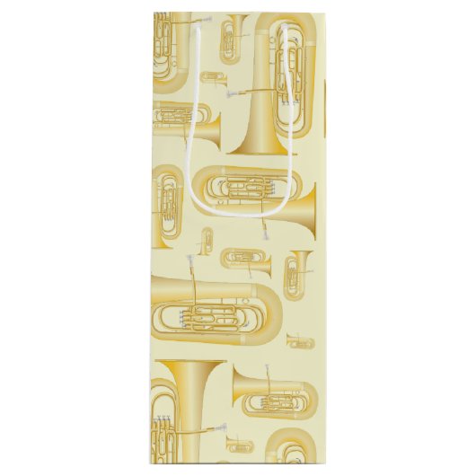 Tuba Musician Band Teacher Wine Gift Bag Wijn Cadeautas (Voorkant)