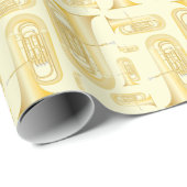 Tuba Musician Band Teacher Wrapping Paper Cadeaupapier (Rol Hoek)