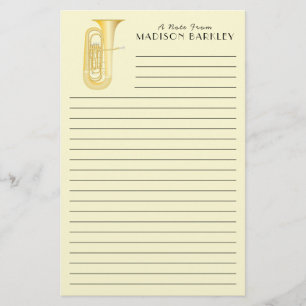 Tuba Musician Teacher Stationery Briefpapier