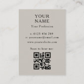 Tuba Musicians Visitekaartje (Achterkant)