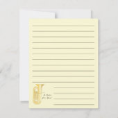 Tuba Musicien Band Leraar Bedankt (Achterkant)