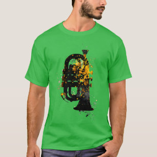 Tuba muziek kunst tuba t-shirt