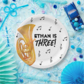 Tuba Muziek Thema Verjaardagsfeest Papieren Borden Papieren Bordje (Feest)