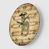 Tuba ~  muziekachtergrond vel ~ Uniek ~ Grote Klok (Hoek)