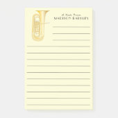 Tuba Muziekdocent Post-it® Notes (Voorkant)