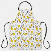 Tuba Muzieknoten Patroon Schort (Voorkant)