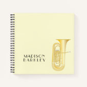 Tuba-muzikant Bandleraar Notitieboek (Voorkant)