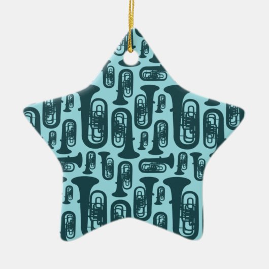Tuba-Ornament Keramisch Ornament (Voorkant)