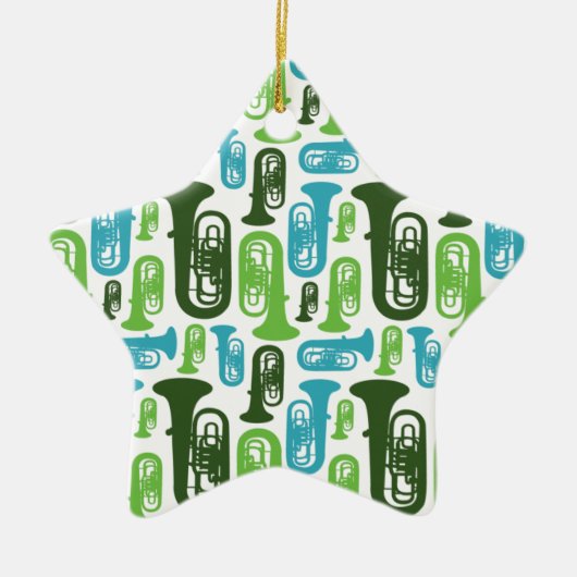 Tuba-Ornament Keramisch Ornament (Voorkant)