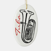Tuba Ornament - Oval (Rechts)