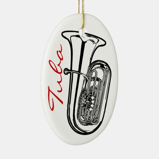 Tuba Ornament - Oval (Rechts)