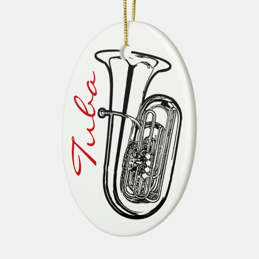 Tuba Ornament - Oval (Links)
