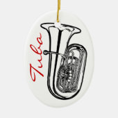 Tuba Ornament - Oval (Voorkant)