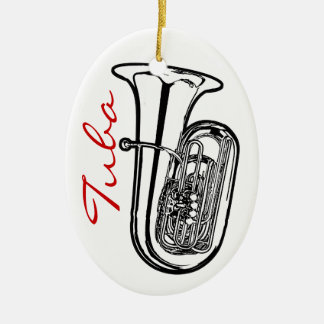 Tuba Ornament - Oval