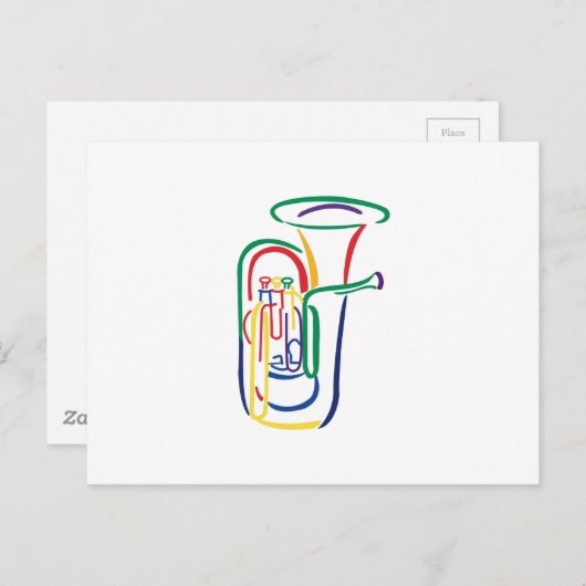 Tuba-overzicht Briefkaart (Voorkant / Achterkant)