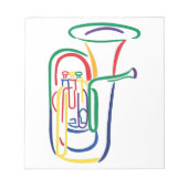 Tuba-overzicht Notitieblok (Voorkant)