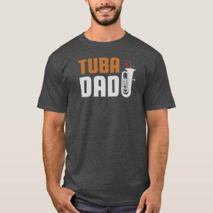 Tuba papa Grappig Schattig Marching Band Cadeau Ee T-shirt