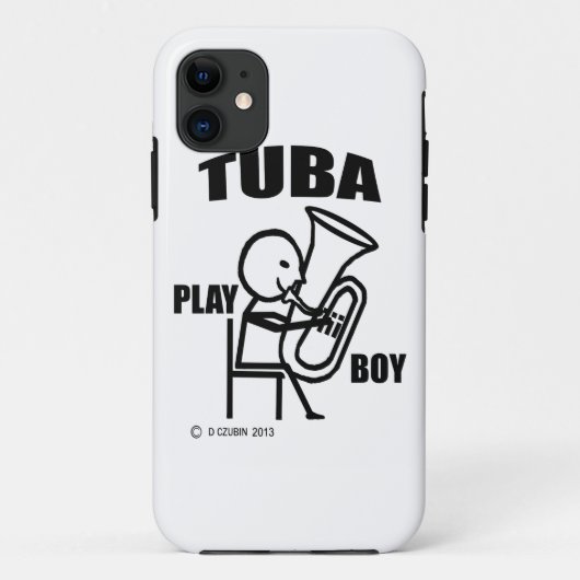 Tuba Play Boy Case-Mate iPhone Case (Achterkant)