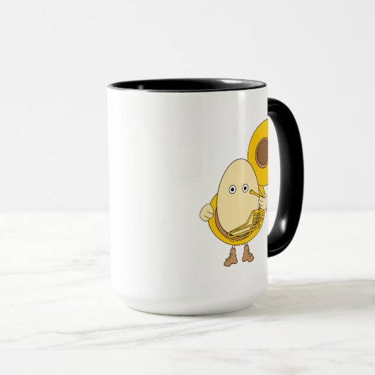 Tuba Player Egghead Mok (Voorkant rechts)