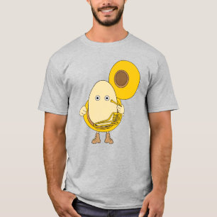 Tuba Player Egghead T-shirt