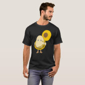 Tuba Player Egghead T-shirt (Voorkant volledig)