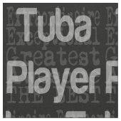 Tuba Player Extraordinaire Stof (Close Up)