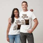 Tuba Player (Funny) Chocolate T-shirt (Unisex)