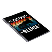 Tuba Player I Destroy Silence Tuba Notitieboek (Rechterzijde)