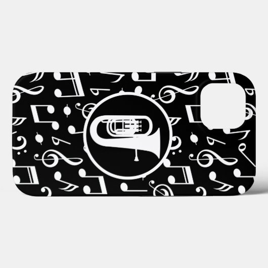 Tuba Player-muziek Case-Mate iPhone Case (Achterkant (horizontaal))
