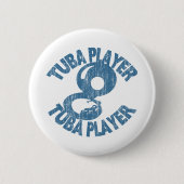 Tuba Player Ronde Button 5,7 Cm (Voorkant)
