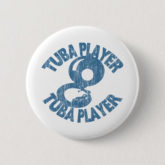 Tuba Player Ronde Button 5,7 Cm (Voorkant)