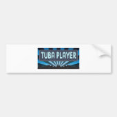 Tuba Player-selectiekader Bumpersticker (Voorkant)