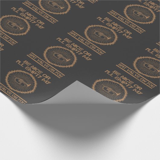 Tuba Player Wind Brass Instrument Sarcasm Spit Val Cadeaupapier (Hoek)