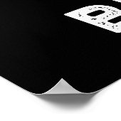 Tuba Players Kick Brass Funny Music Pun Dark BG Poster (Hoek)