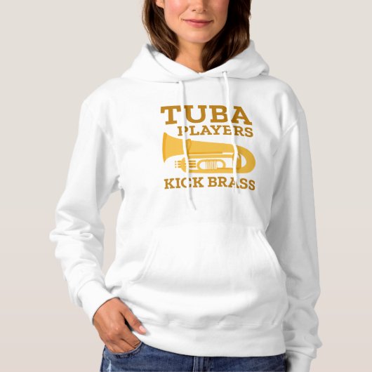 Tuba Players Kick Brass Hoodie (Voorkant)