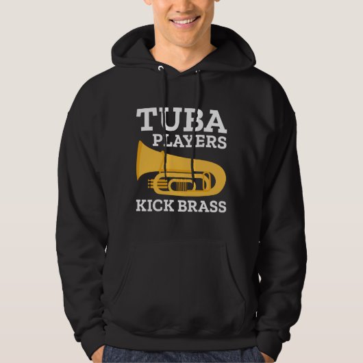 Tuba Players Kick Brass Hoodie (Voorkant)