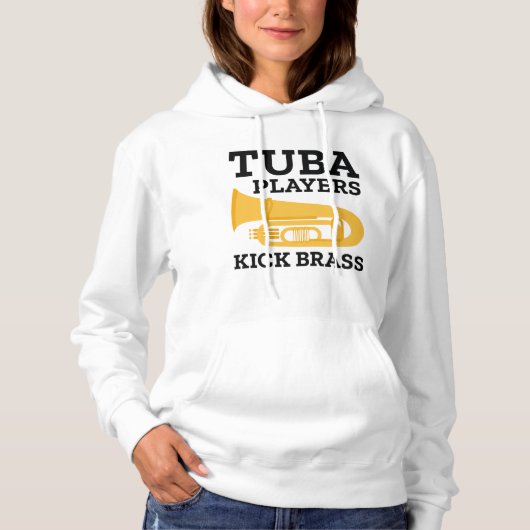 Tuba Players Kick Brass Hoodie (Voorkant)