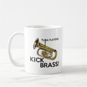 Tuba Players Kick Brass Koffiemok (Links)