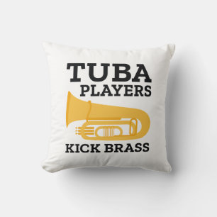 Tuba Players Kick Brass Kussen