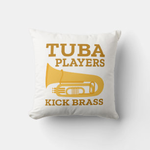 Tuba Players Kick Brass Kussen