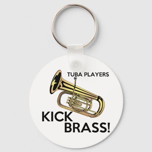 Tuba Players Kick Brass Sleutelhanger (Voorkant)