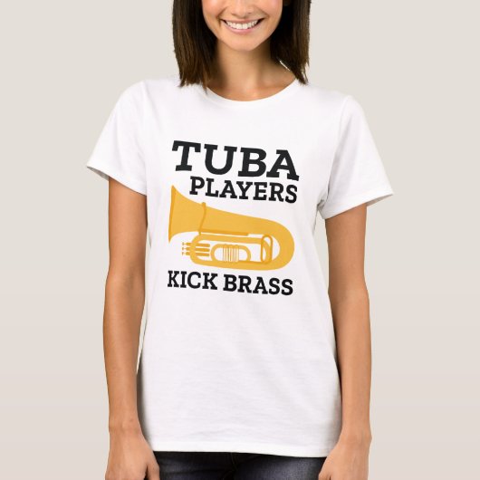 Tuba Players Kick Brass T-shirt (Voorkant)