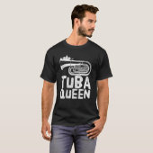 Tuba Queen Tuba Player T-shirt (Voorkant volledig)