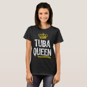 Tuba Queen Vrouwen Speler Cool T-shirt (Voorkant volledig)